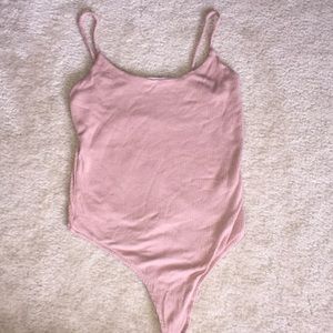 Ribbed Blush Bodysuit